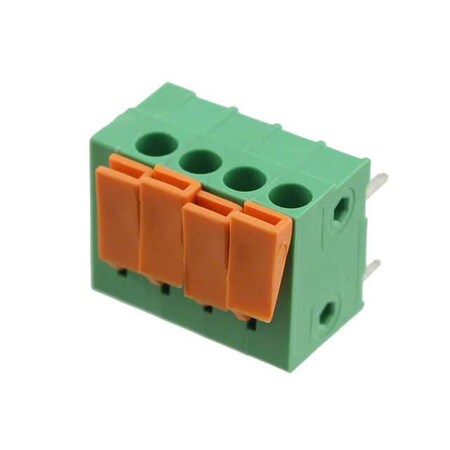 Fci Fixed Terminal Blocks Ha - 3.81 - 4P Screwless Rohs  Green Body at Mark 180D 20020303-D041B01LF